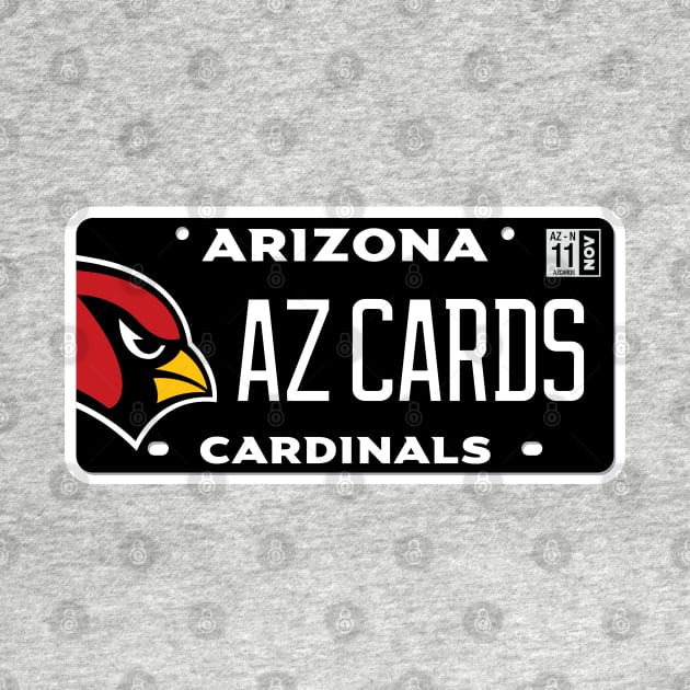 Arizona Cardinals Vanity Plate by LunaGFXD